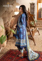 Asim Jofa Winter Collection Ajuw-16 Embroidered Viscose 3 Pcs