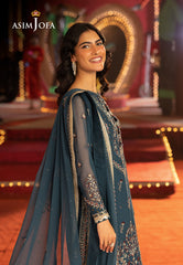 Asim Jofa Unstitched 3 Piece Luxury Festive Rejoice AJLFF-15 Embroidered Chiffon 3 Pcs