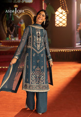 Asim Jofa Unstitched 3 Piece Luxury Festive Rejoice AJLFF-15 Embroidered Chiffon 3 Pcs