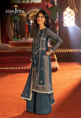 Asim Jofa Unstitched 3 Piece Luxury Festive Rejoice AJLFF-15 Embroidered Chiffon 3 Pcs