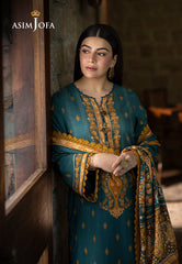 Asim Jofa Winter Collection Ajuw-66 Printed Viscose 3 Pcs