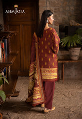 Asim Jofa Winter Collection Ajuw-59 Printed Khaddar 3 Pcs
