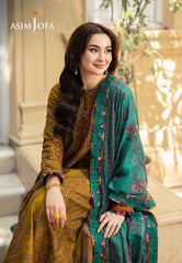 Asim Jofa Pashmina Ajki-04 Embroidered Twill 3 Pc