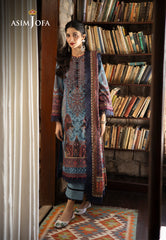 Asim Jofa Winter Collection Ajuw-01 Embroidered Khaddar 3 Pcs
