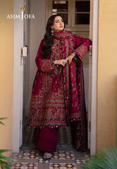 Asim Jofa Pashmina Ajki-10 Embroidered Twill 3 Pc