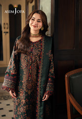 Asim Jofa Pashmina Ajki-01 Embroidered Twill 3 Pc