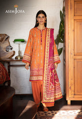 Asim Jofa Winter Collection Ajuw-54 Printed Khaddar 3 Pcs