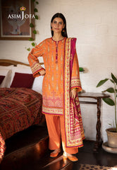 Asim Jofa Designers Limited Edition Ajuwd-54 Printed Stitched 3 Pcs