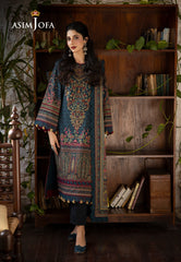 Asim Jofa Designers Limited Edition Ajuwd-03 Embroidered Khaddar 3 Pcs