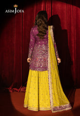 Asim Jofa Unstitched 3 Piece Luxury Festive Rejoice AJLFF-17 Embroidered Two Tone Cotton Silk 3 Pcs