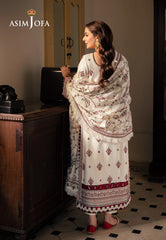 Asim Jofa Pashmina Ajki-08 Embroidered Twill 3 Pc