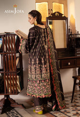 Asim Jofa Designers Limited Edition Ajkid-09 Embroidered Stitched 3 Pcs