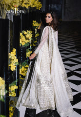 Asim Jofa Festive 25 Ajff-09 Embroidered Net 3 Pcs