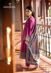 Asim Jofa Winter Collection Ajuw-51 Printed Khaddar 3 Pcs