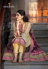 Asim Jofa Winter Collection Ajuw-36 Printed Khaddar 3 Pcs