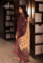 Asim Jofa Prints Unstitched Drop 2 Ajubj-44 Printed Lawn 3 Pc