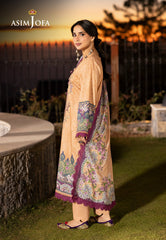 Asim Jofa Winter Collection Ajuw-19 Embroidered Viscose 3 Pcs