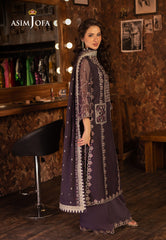Asim Jofa Luxury Festive Drop 3 Ajllf-05 Embroidered Chiffon 3 Pcs