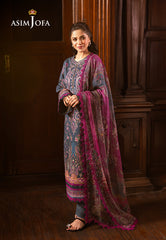 Asim Jofa Designers Limited Edition Pret Ajubj-05 Printed Embroidered Lawn Stitched 3 Pc