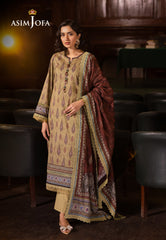 Asim Jofa Prints Unstitched Drop 2 Ajubj-47 Printed Lawn 3 Pc