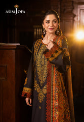 Asim Jofa Prints Unstitched Drop 2 Ajubj-12 Printed Embroidered Lawn 3 Pc