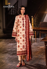 Asim Jofa Designers Limited Edition Pret Ajubj-54 Printed Lawn Stitched 3 Pc