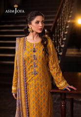 Asim Jofa Prints Unstitched Drop 2 Ajubj-53 Printed Lawn 3 Pc