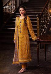 Asim Jofa Prints Unstitched Drop 2 Ajubj-53 Printed Lawn 3 Pc