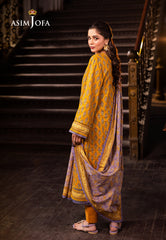 Asim Jofa Prints Unstitched Drop 2 Ajubj-53 Printed Lawn 3 Pc