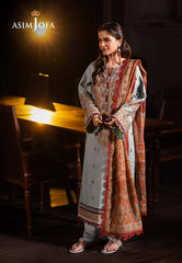 Asim Jofa Prints Unstitched Drop 2 Ajubj-11 Printed Embroidered Lawn 3 Pc