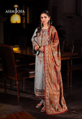 Asim Jofa Prints Unstitched Drop 2 Ajubj-11 Printed Embroidered Lawn 3 Pc
