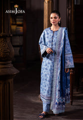 Asim Jofa Prints Unstitched Drop 1 Ajubj-39 Printed Lawn 3 Pcs