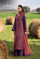 Asim Jofa Luxury Lawn 25 Ajell-13 Embroidered Lawn 3 Pcs