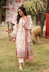 Asim Jofa Prints Unstitched Drop 2 Ajubj-50 Printed Lawn 3 Pc