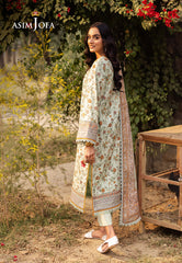 Asim Jofa Prints Unstitched Drop 2 Ajubj-52 Printed Lawn 3 Pc