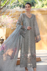 Noor By Saadia Asad Unstitched 3 Piece Eid Luxury Laserkari Suit-01-A