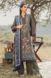 M Prints By Maria B Unstitched 3 Piece Winter Edition Suit-01-A