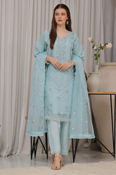 Dhaaga By Guzel Stitched 3 Piece Festive Formals Suit-01-Chamak
