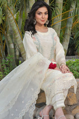 Kahani By Guzel Stitched 3 Piece Festive Formals Organza Suit-01-Rivayat