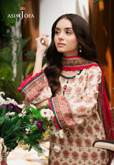 Asim Jofa Prints Unstitched Drop 2 Ajuub-39 Printed Lawn 3 Pc