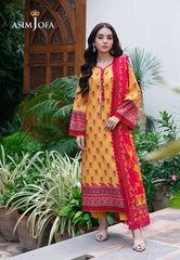 Asim Jofa Prints Unstitched Drop 2 Ajuub-36 Printed Lawn 3 Pc