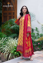 Asim Jofa Prints Unstitched Drop 2 Ajuub-36 Printed Lawn 3 Pc