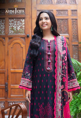 Asim Jofa Prints Unstitched Drop 2 Ajuub-21 Printed Lawn 3 Pc