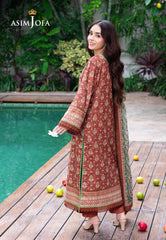 Asim Jofa Prints Unstitched Drop 2 Ajuub-25 Printed Lawn 3 Pc