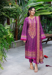 Asim Jofa Prints Unstitched Drop 2 Ajuub-30 Printed Lawn 3 Pc