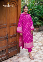 Asim Jofa Prints Unstitched Drop 2 Ajuub-33 Printed Lawn 3 Pc