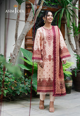 Asim Jofa Prints Unstitched Drop 2 Ajuub-22 Printed Lawn 3 Pc