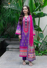 Asim Jofa Prints Unstitched Drop 2 Ajuub-34 Printed Lawn 3 Pc