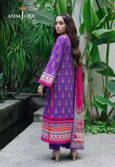 Asim Jofa Prints Unstitched Drop 2 Ajuub-34 Printed Lawn 3 Pc