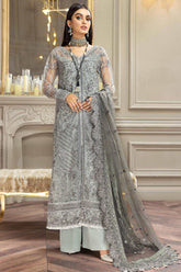 Amiraa by Farasha Unstitched 3 Piece Luxury Net Collection'2022-01-Esmeralda